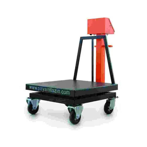 باسکول 700 کیلویی چرخ دار پیام توزین مدل TS-700