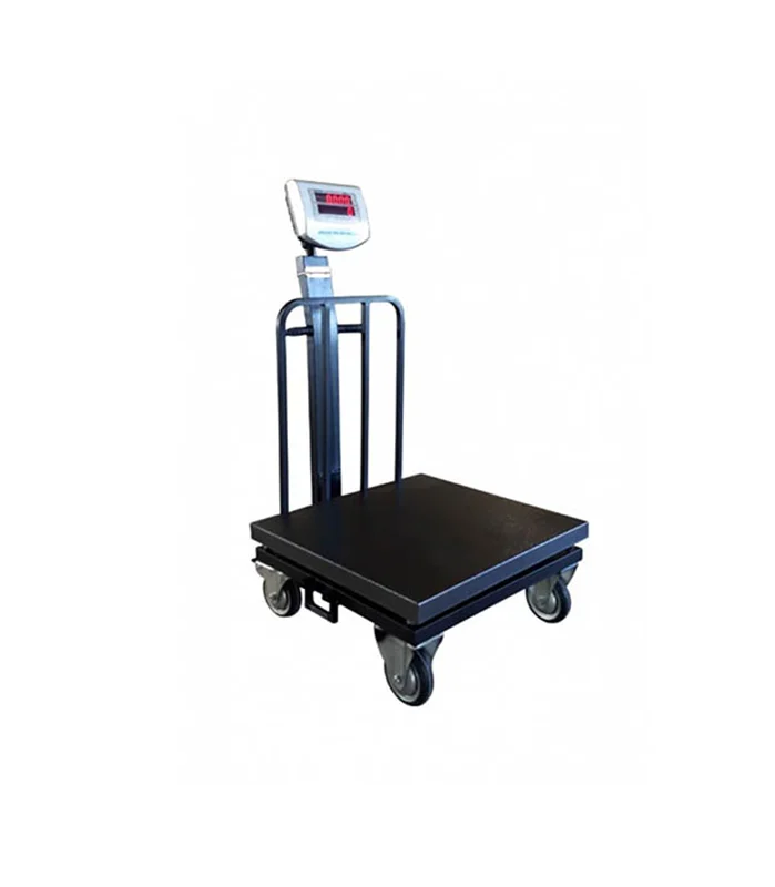 باسکول 300 کیلویی چرخ دار محک سینی استیل